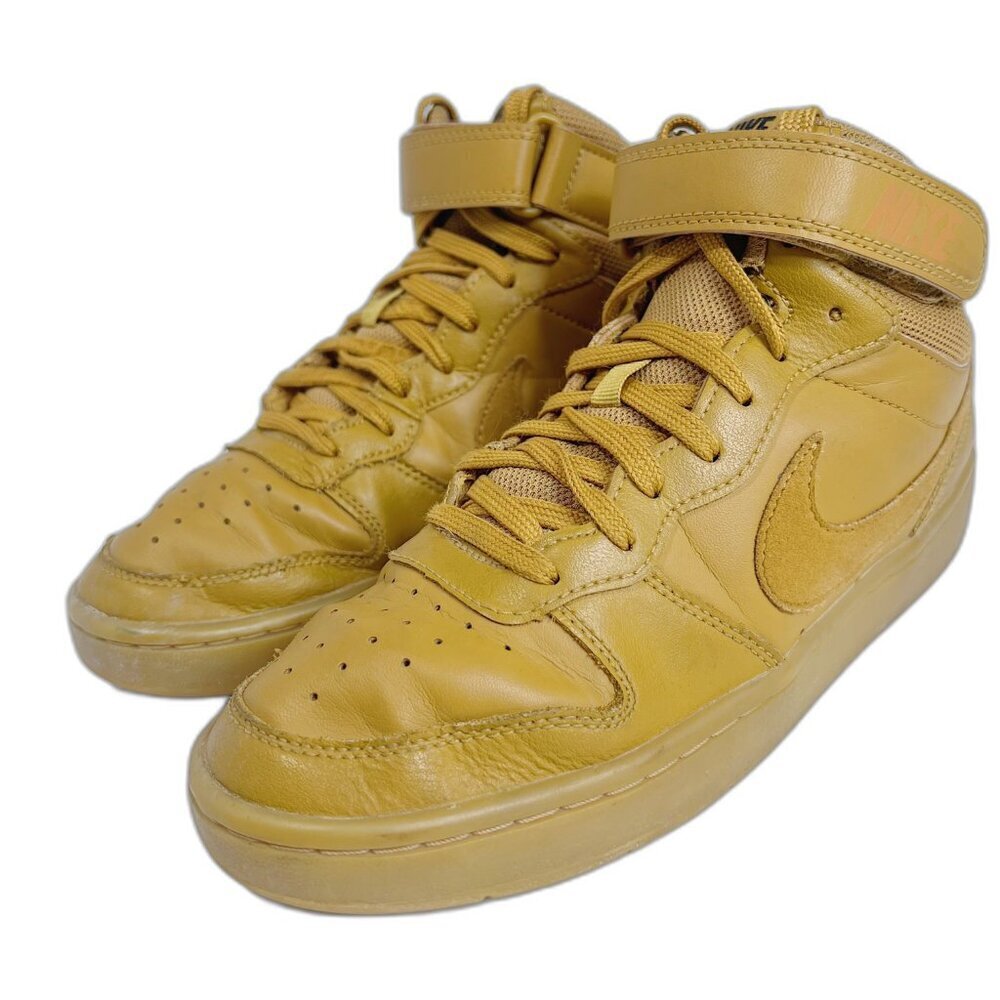Nike Court Borough Mid 2 Leather Sneakers High Top Athletic Shoes Size 6Y - Picture 3 of 12